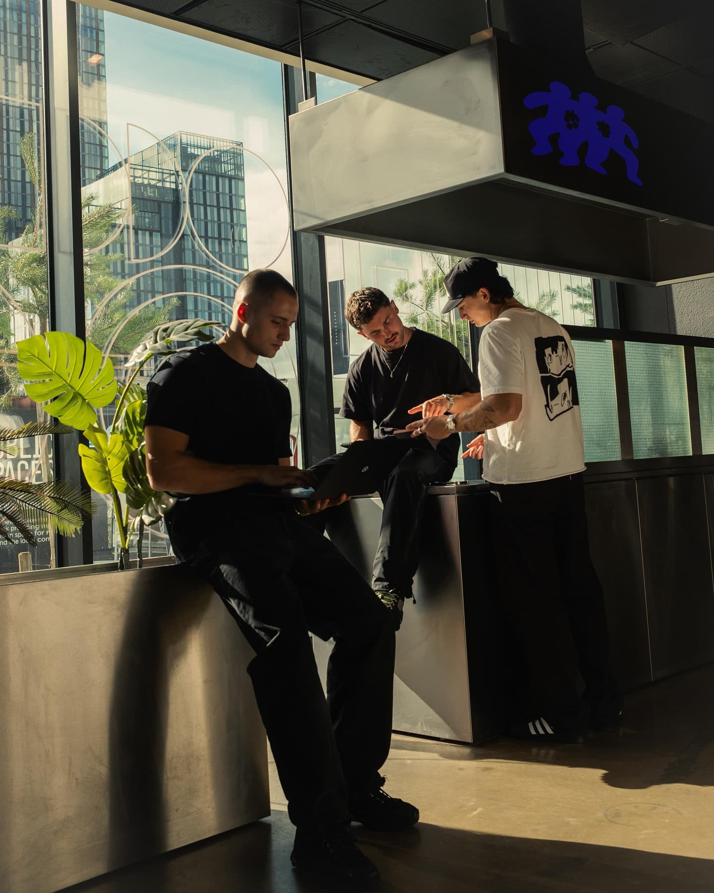 Josh, Finn and Harry at the CUPRA City Garage counter